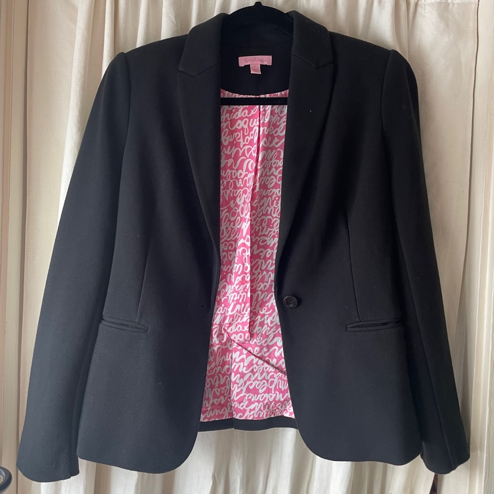 Lilly Pulitzer Jersey knit blazer coat jacket suit